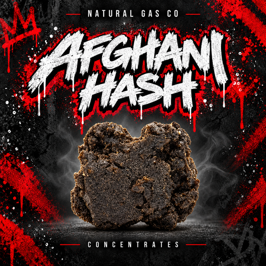 Hemp-Derived THCA Afghani Hash