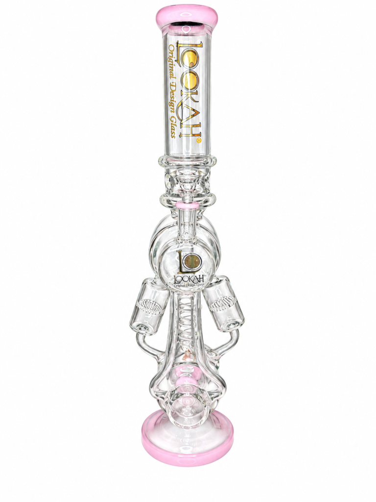 21" Honeycomb Bucket Recycler Glass Water Pipe