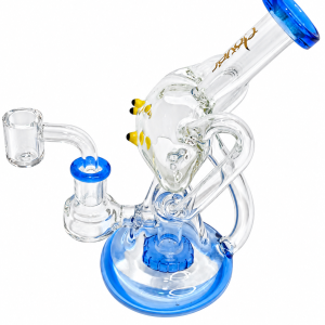Clover Glass Monkey Style Recycler on a white background, photo 18