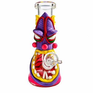 Monster Glow In Dark Water Pipe - Front View on a white background